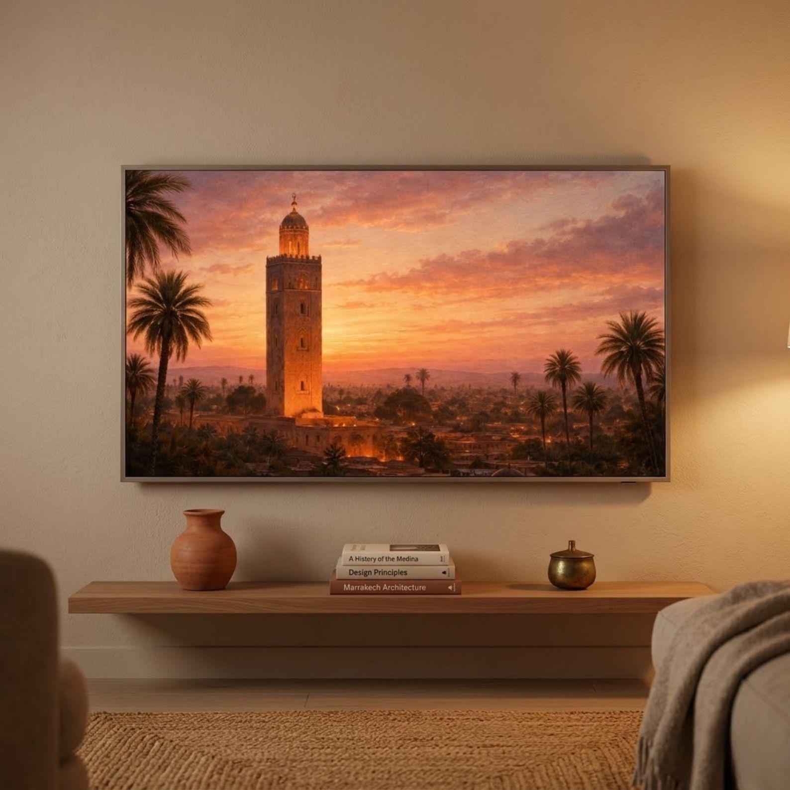 Koutoubia Mosque Marrakech Sunset Art (Digital Download)