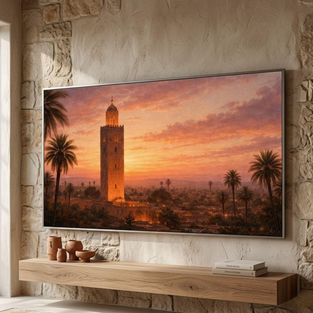 Koutoubia Mosque Marrakech Sunset Art (Digital Download)