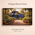 Majorelle Garden Frame TV Art, Marrakech Blue Villa, Moroccan Scene (Digital Download)