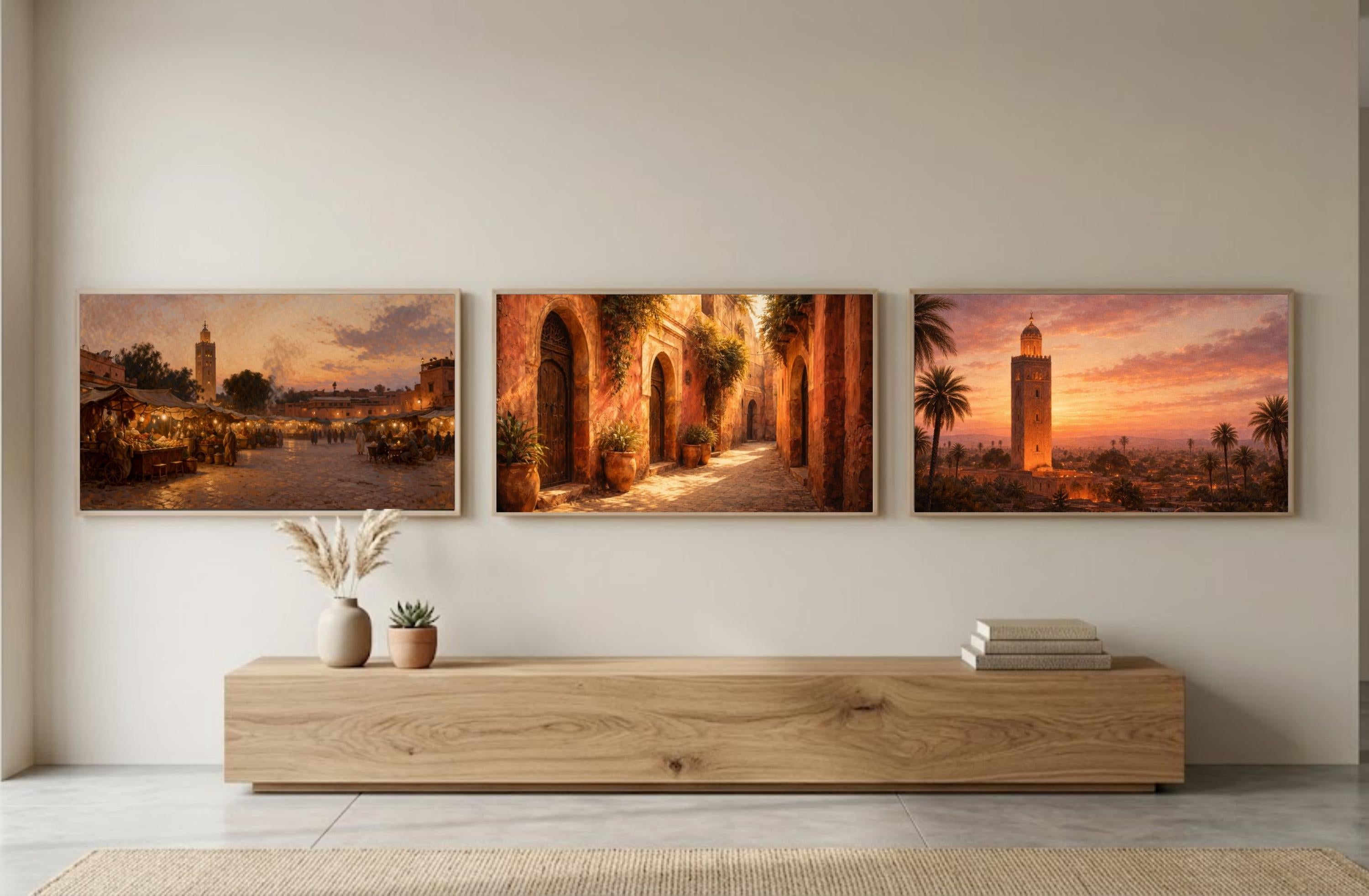 Marrakech Frame TV Art Bundle: Moroccan Souk, Jemaa el Fna, Koutoubia Scenes (Digital Download)