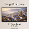 Chefchaouen Rooftop Art: Blue City Landscape for Frame TV (Digital Download)
