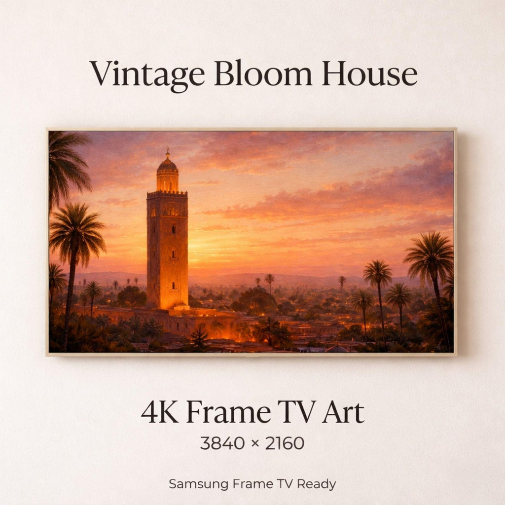 Koutoubia Mosque Marrakech Sunset Art (Digital Download)