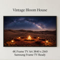 Sahara Desert Camp Night Sky Art | Morocco Milky Way (Digital Download)