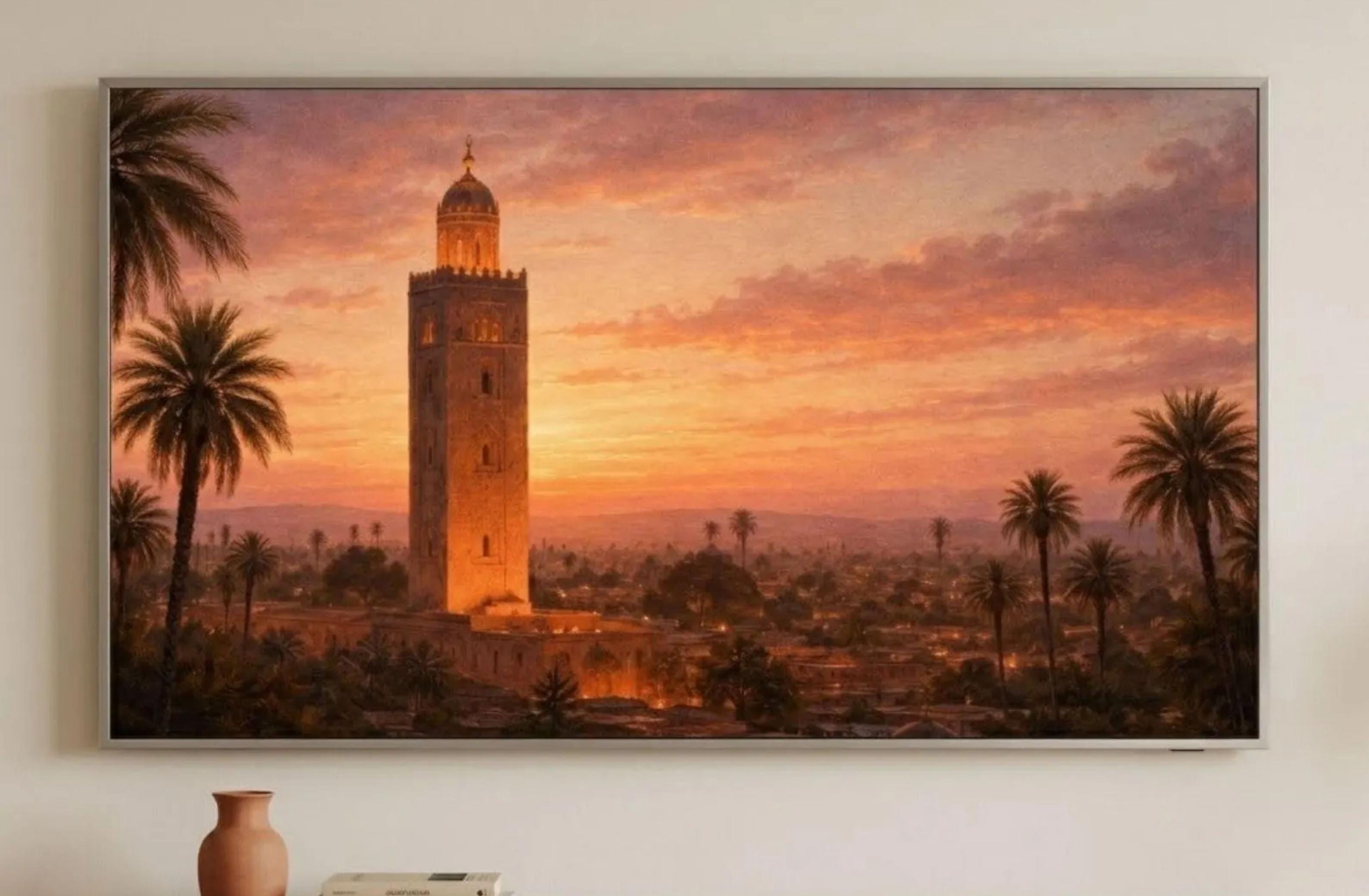 Marrakech Frame TV Art Bundle: Moroccan Souk, Jemaa el Fna, Koutoubia Scenes (Digital Download)