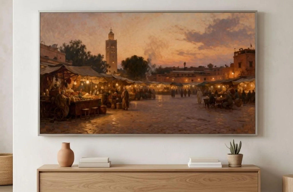 Marrakech Frame TV Art Bundle: Moroccan Souk, Jemaa el Fna, Koutoubia Scenes (Digital Download)