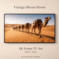 Sahara Camel Caravan Art | Desert Dunes Morocco Wall Art (Digital Download)