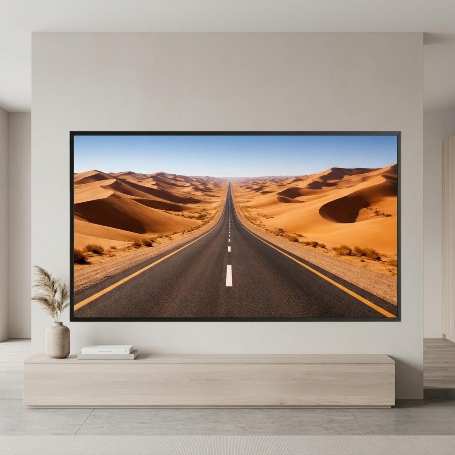 Sahara | Morocco | Digital Download | Frame TV Art | Desert Road | Sand Dunes | Morocco Wall Art | 4K Art | Printable Art | Landscape Art