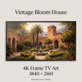 Kasbah Courtyard Art: Chefchaouen Garden Scene for Samsung Frame TV (Digital Download)