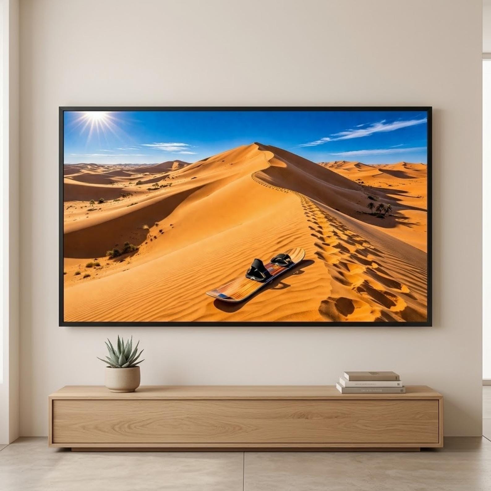 Sahara | Morocco | Digital Download | Frame TV Art | Sand Dunes | Sandboarding | Morocco Wall Art | 4K Art | Printable Art | Desert Art