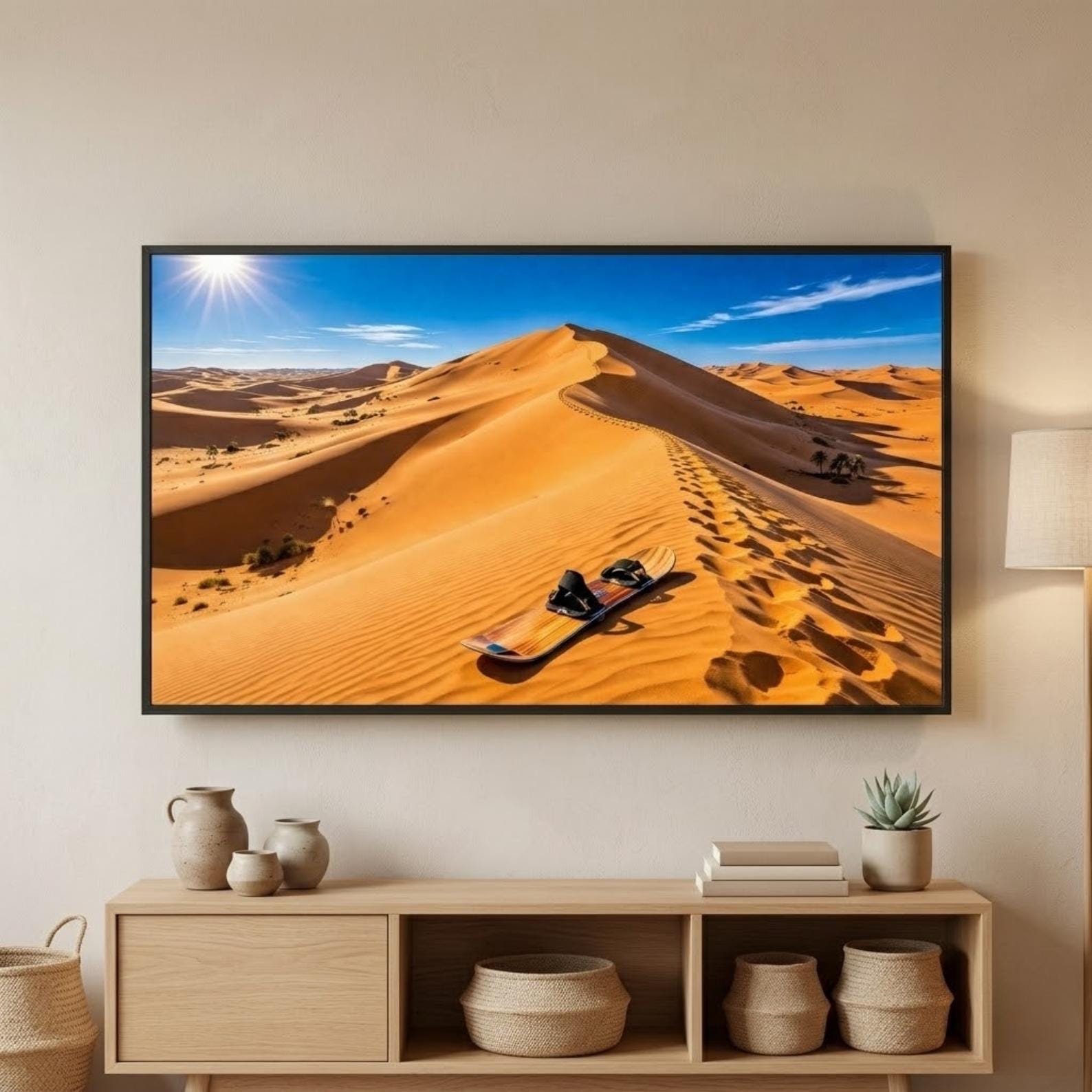 Sahara | Morocco | Digital Download | Frame TV Art | Sand Dunes | Sandboarding | Morocco Wall Art | 4K Art | Printable Art | Desert Art