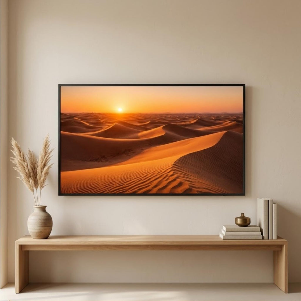 Sahara | Morocco | Digital Download | Frame TV Art | Desert Sunset | Sand Dunes | Morocco Wall Art | 4K Art | Printable Art | Landscape Art