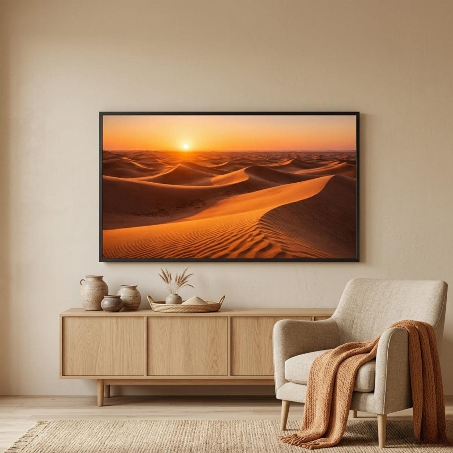 Sahara | Morocco | Digital Download | Frame TV Art | Desert Sunset | Sand Dunes | Morocco Wall Art | 4K Art | Printable Art | Landscape Art