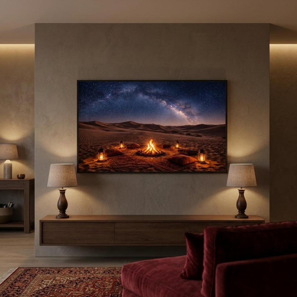 Sahara Desert Camp Night Sky Art | Morocco Milky Way (Digital Download)