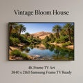 Sahara Oasis Palm Trees Landscape Art | Morocco Desert Scene (Digital Download)