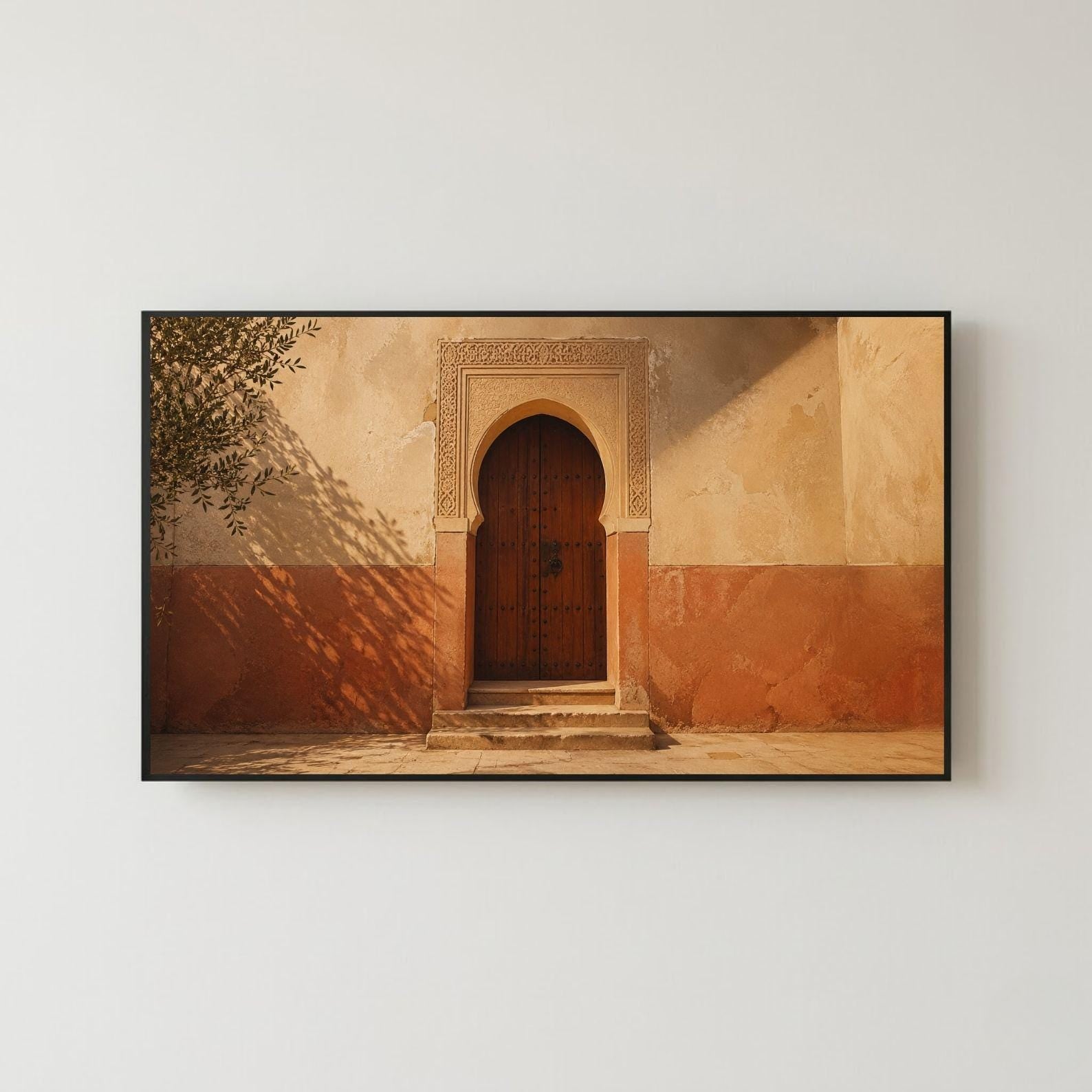 Fes | Morocco | Frame TV Art | Samsung Frame TV | Digital Download | Moroccan Door | Neutral Wall Art | Architecture
