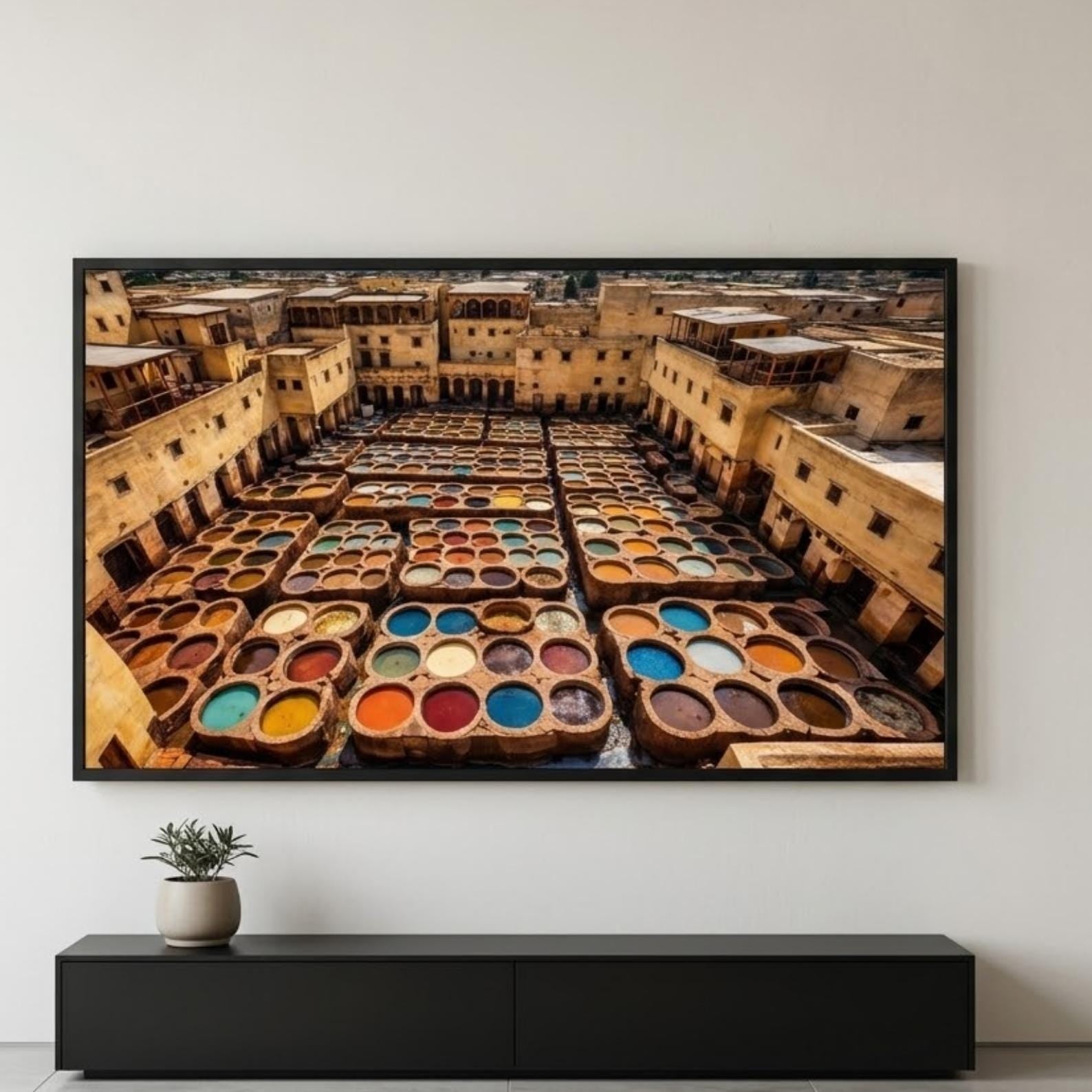 Fes | Morocco | Digital Download | Frame TV Art | Chouara Tannery | Morocco Wall Art | 4K Art | Printable Art | Architecture | Travel Art