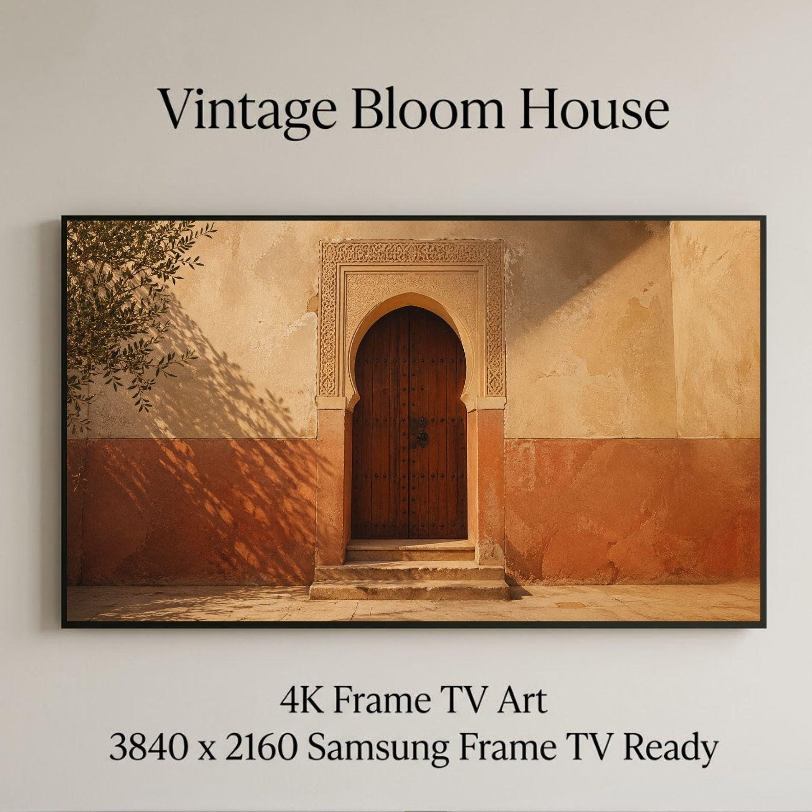 Fes | Morocco | Frame TV Art | Samsung Frame TV | Digital Download | Moroccan Door | Neutral Wall Art | Architecture