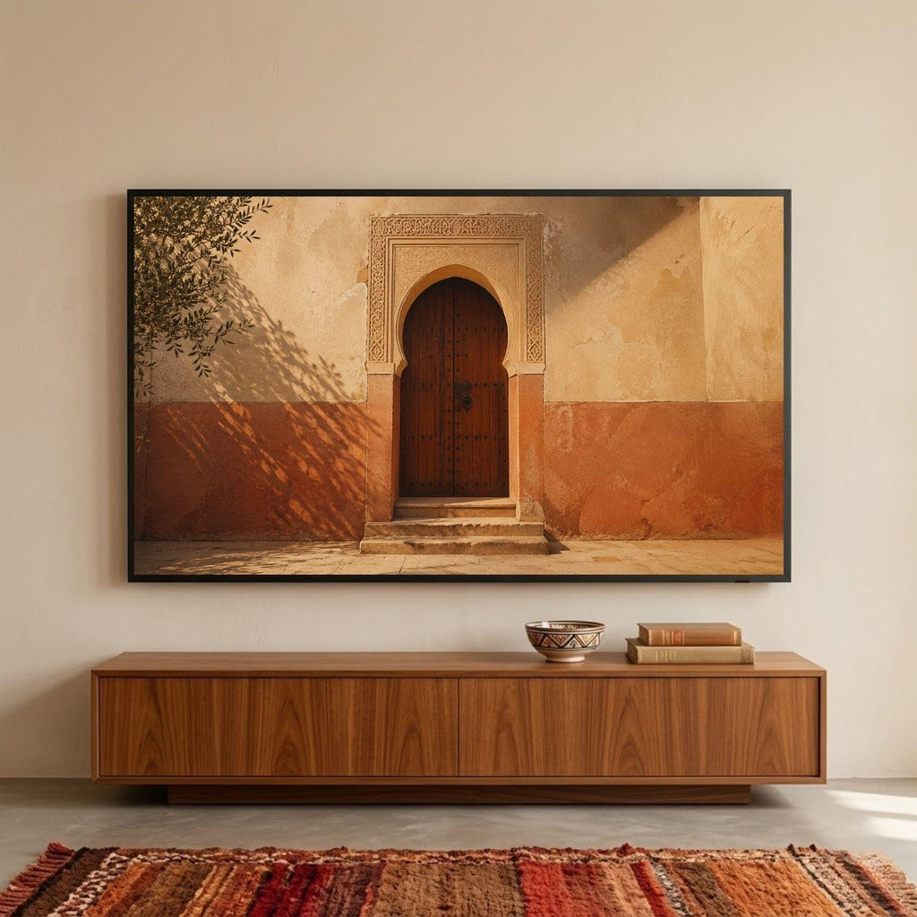 Fes | Morocco | Frame TV Art | Samsung Frame TV | Digital Download | Moroccan Door | Neutral Wall Art | Architecture