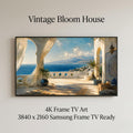 Tangier Coastal Terrace Art | Mediterranean Moroccan Frame TV Display (Digital Download)