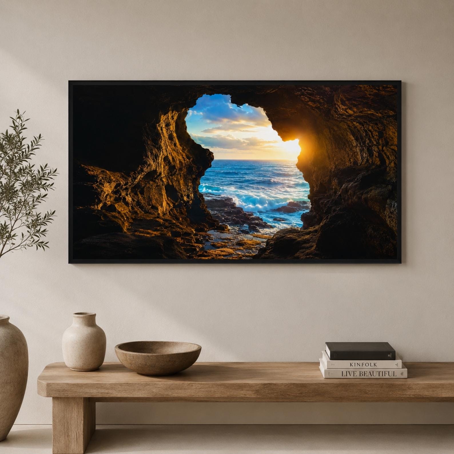 Hercules Cave Art | Morocco Coastal Landscape (Digital Download)