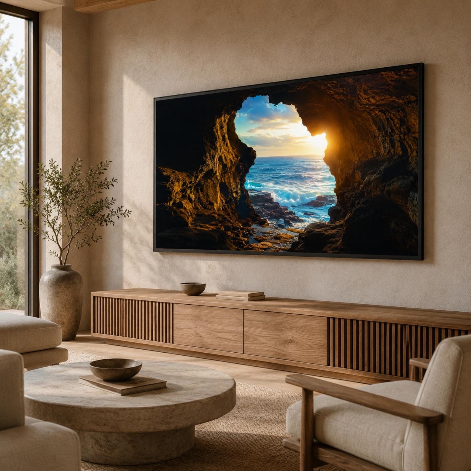 Hercules Cave Art | Morocco Coastal Landscape (Digital Download)